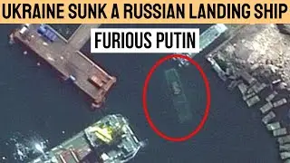 Ukraine sunk a Russian landing ship at Snake Island in Black Sea!