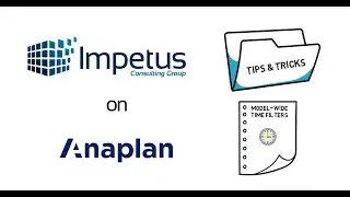 Anaplan Model Wide Time Filter