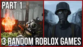 3 RANDOM ROBLOX GAMES!!! - ROBLOX | Part 1 | #roblox