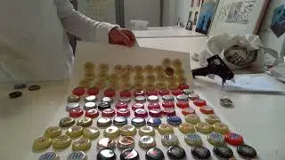 bor verzameling dopjes