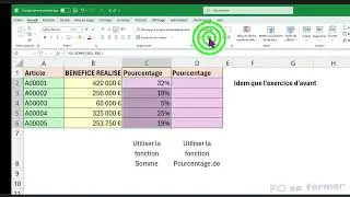 Excel : divers calculs de pourcentage