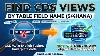 How to find CDS Views based on the Table Field name?