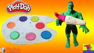 Человек-паук Play Doh | Играй и учись рисовать, раскрашивать, Халк, лепить, глиняные игрушки, креатив для детей