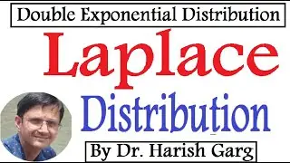 Laplace Distribution | Double Exponential Distribution