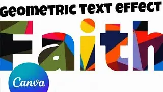 Geometric text effect!