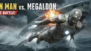 Iron Man Vs The Flying Megladon. EPIC Battle Short Clip