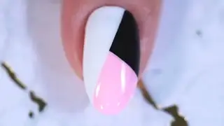 Easy Color Block Nails