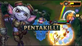 Wild Rift Tristana PENTAKILL! 🚀 Rocket Jump Resets to Clean Up the Enemy Team