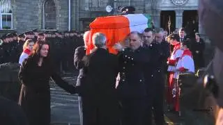 Detective Adrian Dohonoes Coffin leaves the churchmov