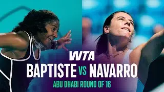 Hailey Baptiste vs. Emma Navarro | 2026 Abu Dhabi Round of 16 | WTA Match Highlights