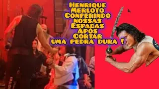 Guilda Espadas Koryu Dojo  Festival  Templo Lohan @HenriqueMerloto  Conferindo nossas Espadas 