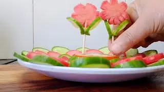 Beautiful Salad Plating Magic l Turn veggies In Art 