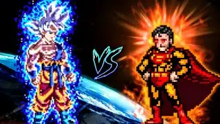 Goku LB V2 OP (all form) VS Prime Superman V3 OP in Mugen
