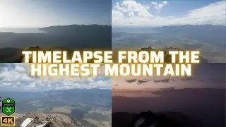 FORZA HORIZON 5 | BEAUTIFUL 2 hour Time lapse from the highest mountain in the game | Xbox Series X
