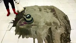 lncredibly gark green dirt carpet cleaning satisfying ASMR