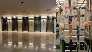 ThyssenKrupp Internal Elevators @ Meliá Castilla Hotel - Madrid, Spain