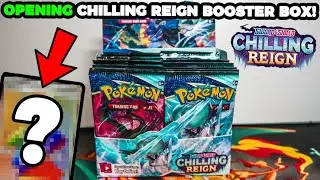PULLED RAINBOW SECRET RARE! - Opening Pokemon Chilling Reign Booster Box!