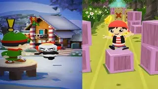 TAG WITH RYAN ELF RYAN VS SWAB RYAN HALLOWEEN GAMEPLAY WITH EGG SURPRISES