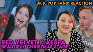 Red Velvet x Aespa - Beautiful Christmas Stage - UK K-Pop Fans Reaction