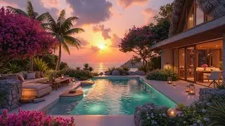 Sunset Chill House | Deep Tropical Vibes & Golden Hour Mix | Luxury Coastal Lounge