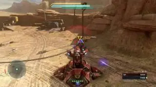 Halo 5: Taking out a Grunt Mech with a Wraith
