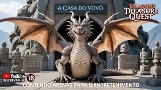 O vov&ocirc; e a vov&oacute;, construiu uma linda estatua, do Dragon's Treasure Quest, como ser&aacute; que ficou 😀?.