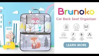 Brunoko Car Back Seat Organizer