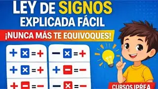 LA LEY DE SIGNOS EXPLICADA FÁCIL  Nunca Más Te Equivoques ✚✖ CURSOS IPREA
