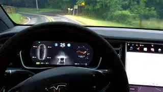 🍑 S Curve | TESLA Self Driving AutoPilot TEST | AP2 2018.26.3 | Vid 021