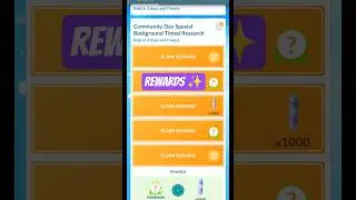 Community Day Special Background Timed Research Rewards #pokemongo#timedresearch#pokemongoshorts