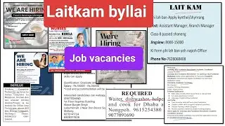 Laitkam byllai - Job vacancies: Cook, Waiter, Manager, Teachers, Coordinator,...