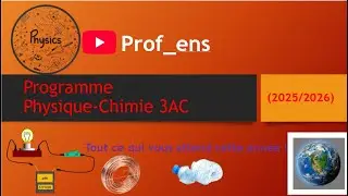 🔬 Physique-Chimie 3AC : le programme OFFICIEL simplifi&eacute; ! 😊