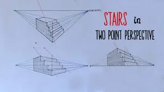 How to draw stairs in two point perspective.