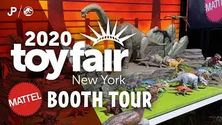 NY Toy Fair 2020 - Mattel Jurassic World NEW TOY REVEAL Booth Tour in 4K / collectjurassic.com