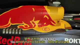开箱AMALGAM品牌1比8比例 维斯塔潘红牛RB19顶级赛车模型