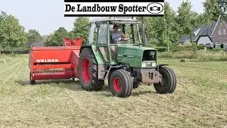 Pressing small hay bales | Fendt Farmer 306 LS + Lely Welger AP 730 | Bloemendal