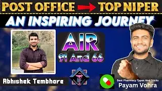 AIR 91 AND 66 ABHISHEK NIPER JEE TOPPERS TALK. NIPER JEE 2025 #NIPERJEE NIPER RESULTS