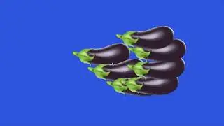 WOW! dancing eggplant on a green screen /vegetables animation eggplant
