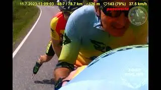 #FinLine 2023 #downhillskating Ronni #topspeed (2-km downhill)