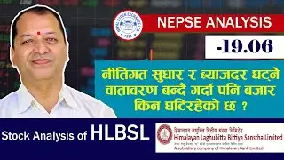 NEPSE Technical Analysis/NEPSE Update/NEPSE Chart Analysis/HLBSL Analysis /Raju Paudel.