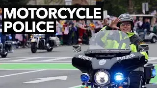 Motorcycle Police at the Quincy Flag Day Parade #parade #flagday #quincy