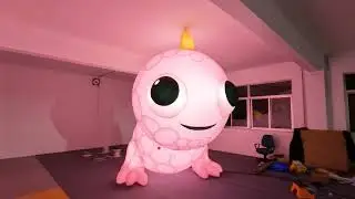 Inflatable Fish Mascot with Blower for Airglow #Stagedesign Decoration