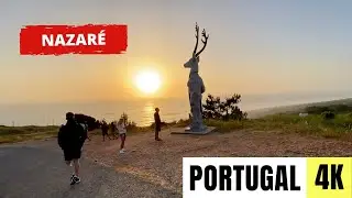 NAZAR&Eacute;, PORTUGAL 🇵🇹 [4K] Sunset Walking Tour &mdash; 2022