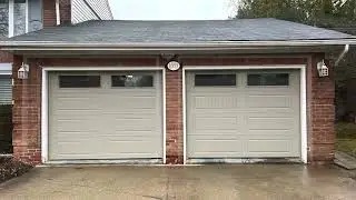 9x7 modern steel insulated garage doors