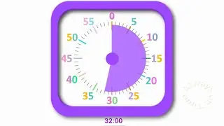 32-minute visual timer with a countdown
