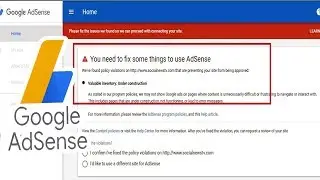 Google AdSense Valuable inventory: Under construction disapproval 2025