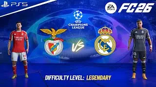 FC 26 - REAL MADRID VS BENFICA FULL MATCH | CHAMPIONS LEAGUE 25/26 | 4K60