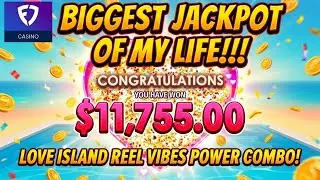 INSANE BIGGEST JACKPOT OF MY LIFE on Love Island Reel Vibes Power Combo!