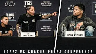 Gervonta Davis INTERRUPTS Shakur Stevenson vs Teofimo Lopez Press Conference & WARNS Shakur!