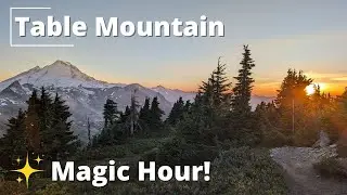 Table Mountain Magic Hour Moderate Sunset Hike - Deming, Washington, USA